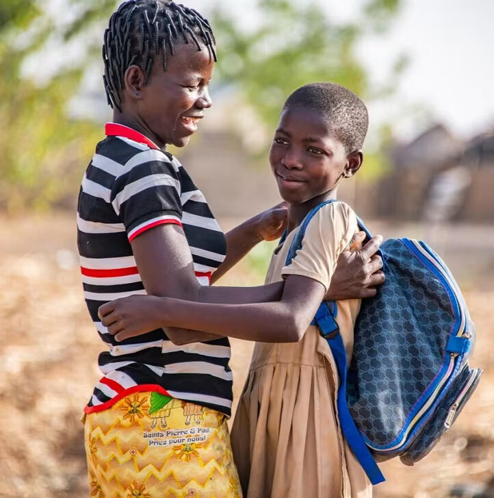 african mother and a lovely daughter