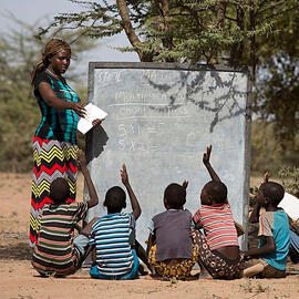 teaching african children technology
